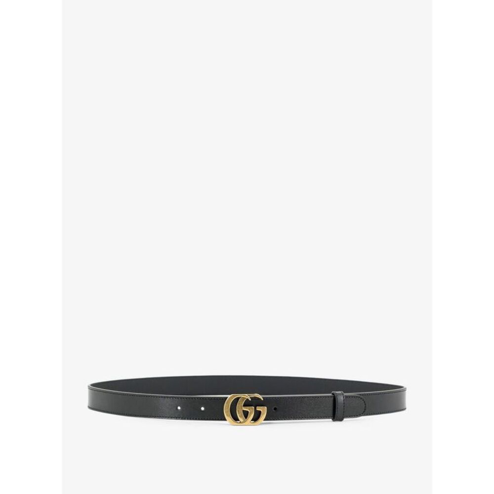 Gucci Women Cut Gg Marmont Leather Belt
